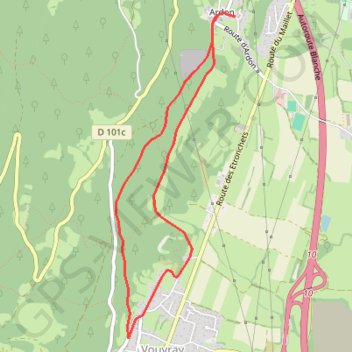 Itinéraire Combe de Vaux, distance, dénivelé, altitude, carte, profil, trace GPS