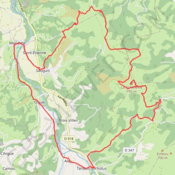 Itinéraire Boucle de la Madeleine, distance, dénivelé, altitude, carte, profil, trace GPS