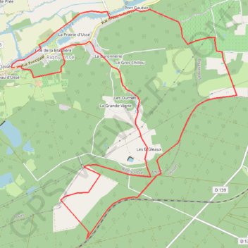 Itinéraire Circuit Rigny Ussé, distance, dénivelé, altitude, carte, profil, trace GPS