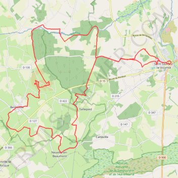 Itinéraire 5 - 35km VTT R. Barbey 2025, distance, dénivelé, altitude, carte, profil, trace GPS