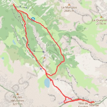 Itinéraire La Tête du Girardin (Queyras), distance, dénivelé, altitude, carte, profil, trace GPS