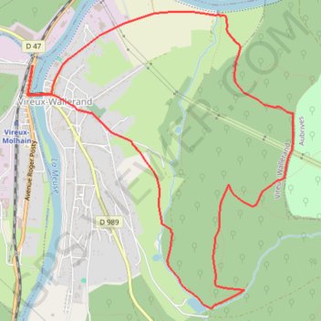 Itinéraire Les Rouges Voies, distance, dénivelé, altitude, carte, profil, trace GPS