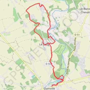 Itinéraire Damville Téléthon Trail, distance, dénivelé, altitude, carte, profil, trace GPS