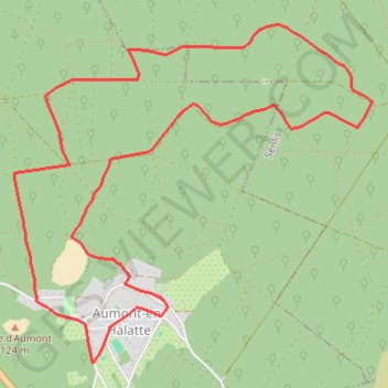 Itinéraire Aumont en Halatte, distance, dénivelé, altitude, carte, profil, trace GPS