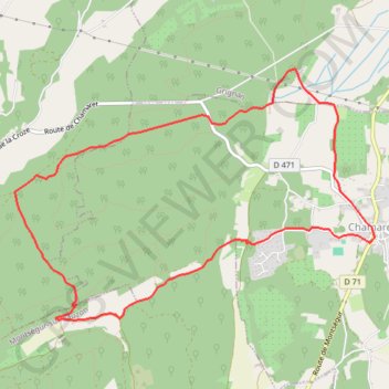 Itinéraire Vers Chamaret, distance, dénivelé, altitude, carte, profil, trace GPS