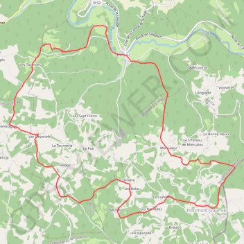 Itinéraire Bouzic, distance, dénivelé, altitude, carte, profil, trace GPS