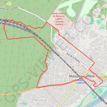 Itinéraire Mi Ville Mi Forêt - Maisons-Laffitte, distance, dénivelé, altitude, carte, profil, trace GPS