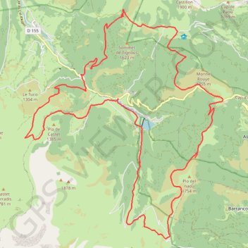 Itinéraire Payolle - 4657 - UtagawaVTT.com, distance, dénivelé, altitude, carte, profil, trace GPS