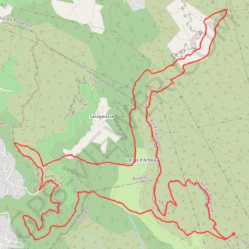 Itinéraire Croix de Rognac, distance, dénivelé, altitude, carte, profil, trace GPS
