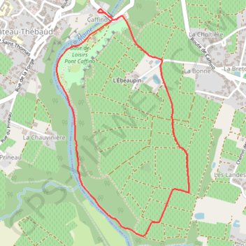 Itinéraire Sentier Soif de Nature - Château-Thébaud, distance, dénivelé, altitude, carte, profil, trace GPS