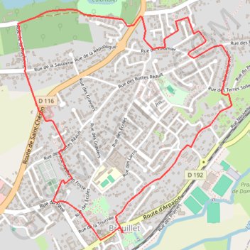 Itinéraire Chemin du Plateau - Breuillet, distance, dénivelé, altitude, carte, profil, trace GPS