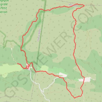 Itinéraire Tracé 17 janv. 2016 10:18:37, distance, dénivelé, altitude, carte, profil, trace GPS