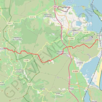 Itinéraire 1/ PLN-Durban des Corbières, distance, dénivelé, altitude, carte, profil, trace GPS
