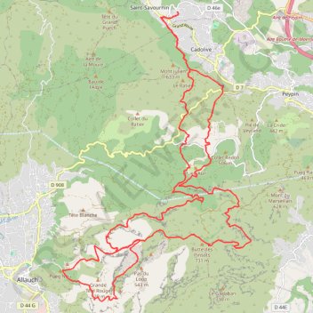 Itinéraire Grande Tête Rouge, distance, dénivelé, altitude, carte, profil, trace GPS