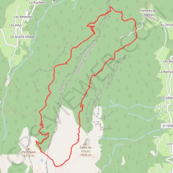 Itinéraire Par les Cols de Léchaud et de Bovinant - Saint-Pierre-d'Entremont, distance, dénivelé, altitude, carte, profil, trace GPS