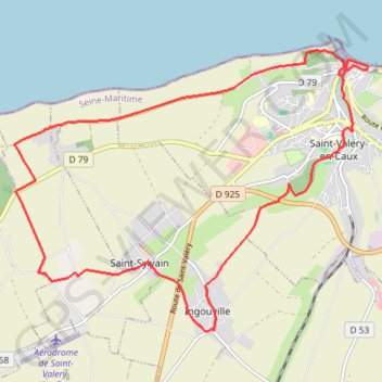 Itinéraire Saint-Valéry-en-Caux-randonnée, distance, dénivelé, altitude, carte, profil, trace GPS
