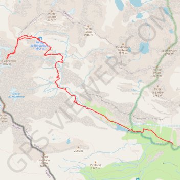 Itinéraire Petit Vignemale, distance, dénivelé, altitude, carte, profil, trace GPS