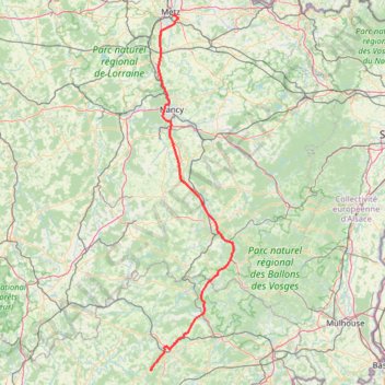 Itinéraire 6 nov. 2025 - voyage, distance, dénivelé, altitude, carte, profil, trace GPS