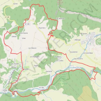 Itinéraire Grand tour de Soyans, distance, dénivelé, altitude, carte, profil, trace GPS