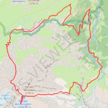 Itinéraire Brèche de Roland, distance, dénivelé, altitude, carte, profil, trace GPS