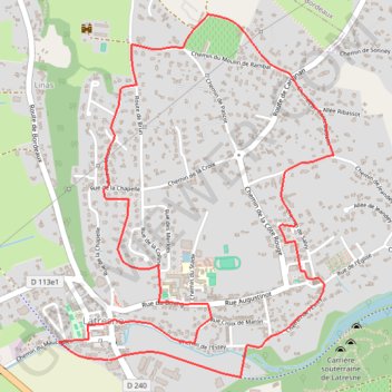 Itinéraire Circuit des moulins à eau et à vent - Latresne, distance, dénivelé, altitude, carte, profil, trace GPS