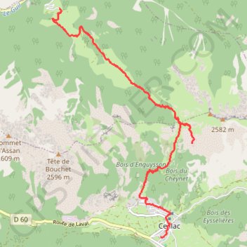 Itinéraire Bramousse - Ceillac (Tour du Queyras), distance, dénivelé, altitude, carte, profil, trace GPS