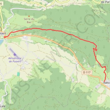 Itinéraire De Puivert à Nébias, distance, dénivelé, altitude, carte, profil, trace GPS