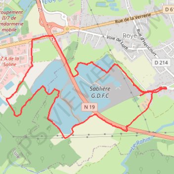 Itinéraire Marche à Roye, distance, dénivelé, altitude, carte, profil, trace GPS