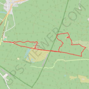 Itinéraire Marche nordique en plaine de Chanfroy, distance, dénivelé, altitude, carte, profil, trace GPS