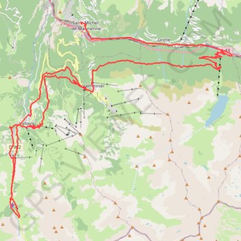 Itinéraire Maurienne Gravel 62km-15537974, distance, dénivelé, altitude, carte, profil, trace GPS