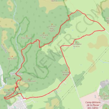 Itinéraire Sentier Mollaret par Grand Bassin, distance, dénivelé, altitude, carte, profil, trace GPS
