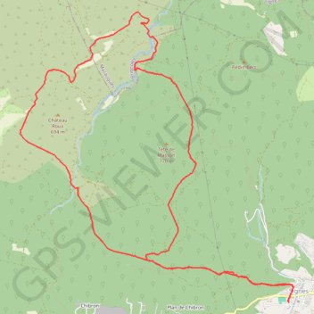 Itinéraire Signes le haut Latay, distance, dénivelé, altitude, carte, profil, trace GPS