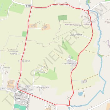 Itinéraire Course de FONTENAY, distance, dénivelé, altitude, carte, profil, trace GPS