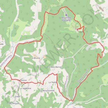 Itinéraire Salignac - Les anoirs, distance, dénivelé, altitude, carte, profil, trace GPS
