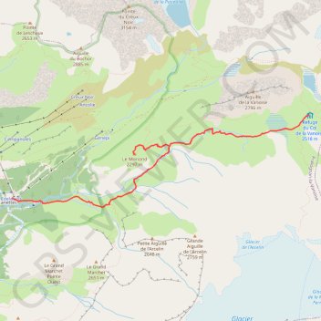 Itinéraire Randonnée au moriond, distance, dénivelé, altitude, carte, profil, trace GPS