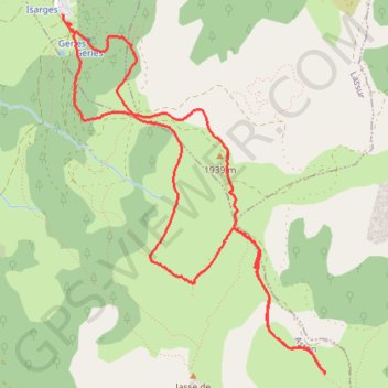 Itinéraire 171225 Beille, distance, dénivelé, altitude, carte, profil, trace GPS