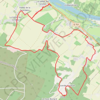 Itinéraire Entre Saint Germain à Thizay, distance, dénivelé, altitude, carte, profil, trace GPS
