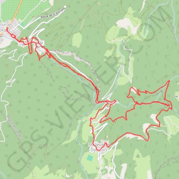 Itinéraire Cognin les Gorges (38), distance, dénivelé, altitude, carte, profil, trace GPS