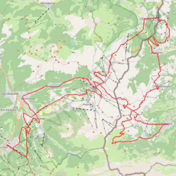 Itinéraire Tour des Portes du Soleil, distance, dénivelé, altitude, carte, profil, trace GPS