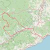 Itinéraire Lloret-Hostalric-Mosqueroles-Santa fe-Arbucies-Lloret, distance, dénivelé, altitude, carte, profil, trace GPS