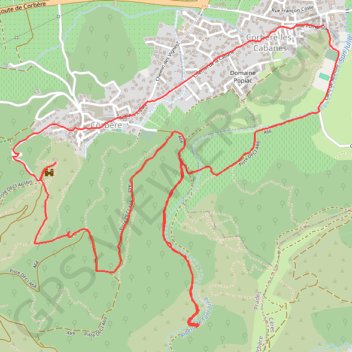 Itinéraire Corbère les Cabanes, distance, dénivelé, altitude, carte, profil, trace GPS