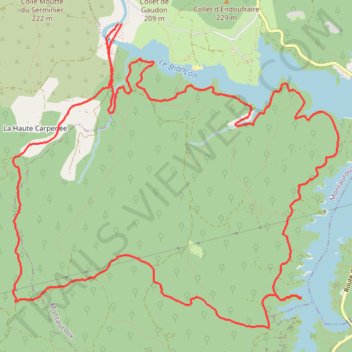 Itinéraire 2026 01 09 - lac de St Cassien Pix, distance, dénivelé, altitude, carte, profil, trace GPS