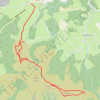 Itinéraire Soporro depuis le col de Pinodieta, distance, dénivelé, altitude, carte, profil, trace GPS