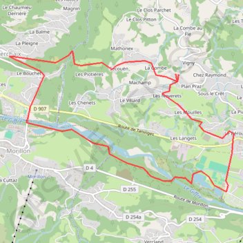 Itinéraire Samoëns, Giffre Morillon, distance, dénivelé, altitude, carte, profil, trace GPS