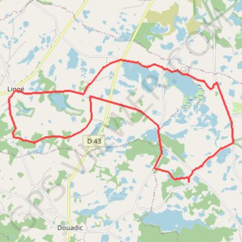 Itinéraire Étangs et buttons de Brenne - Rosnay, distance, dénivelé, altitude, carte, profil, trace GPS