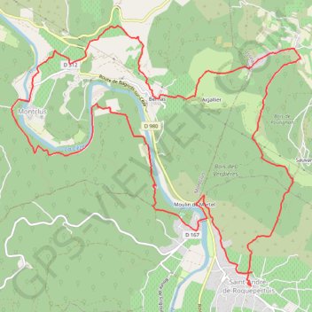Itinéraire Montclus - Saint-André-de-Roquepertuis, distance, dénivelé, altitude, carte, profil, trace GPS