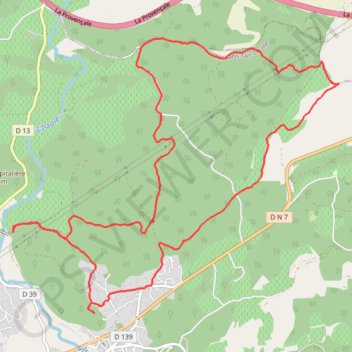 Itinéraire Flassans sur Issole, distance, dénivelé, altitude, carte, profil, trace GPS