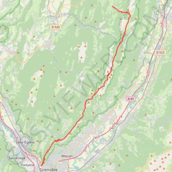 Itinéraire Une traversée de Chartreuse, distance, dénivelé, altitude, carte, profil, trace GPS