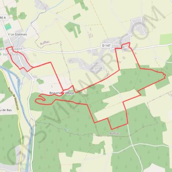 Itinéraire Sentier du Houssa - Saint-Laurent-sur-Oust, distance, dénivelé, altitude, carte, profil, trace GPS
