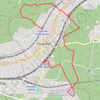 Itinéraire Un p'tit tour à l'étang de l'Ursine, distance, dénivelé, altitude, carte, profil, trace GPS